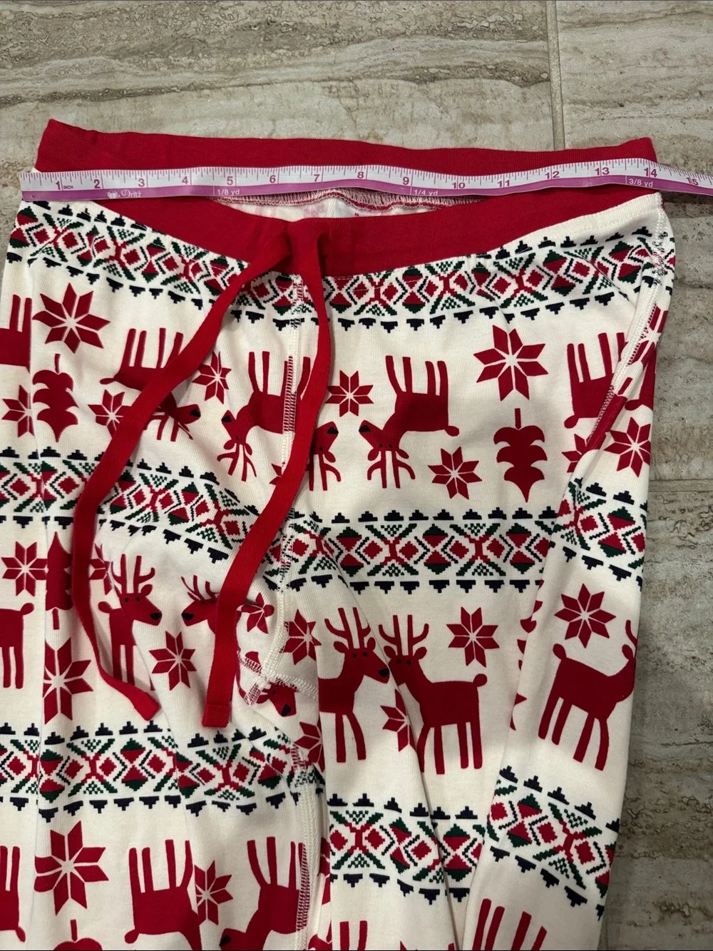 Hanna Andersson Women’s Adult Holiday Pajama Set Top & Pants Deer Dear Medium